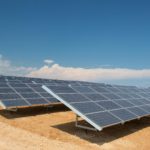 solar panels in field