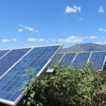 Rows of solar panels